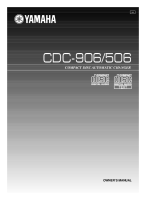 Yamaha CDC-906 - Owners Manual 